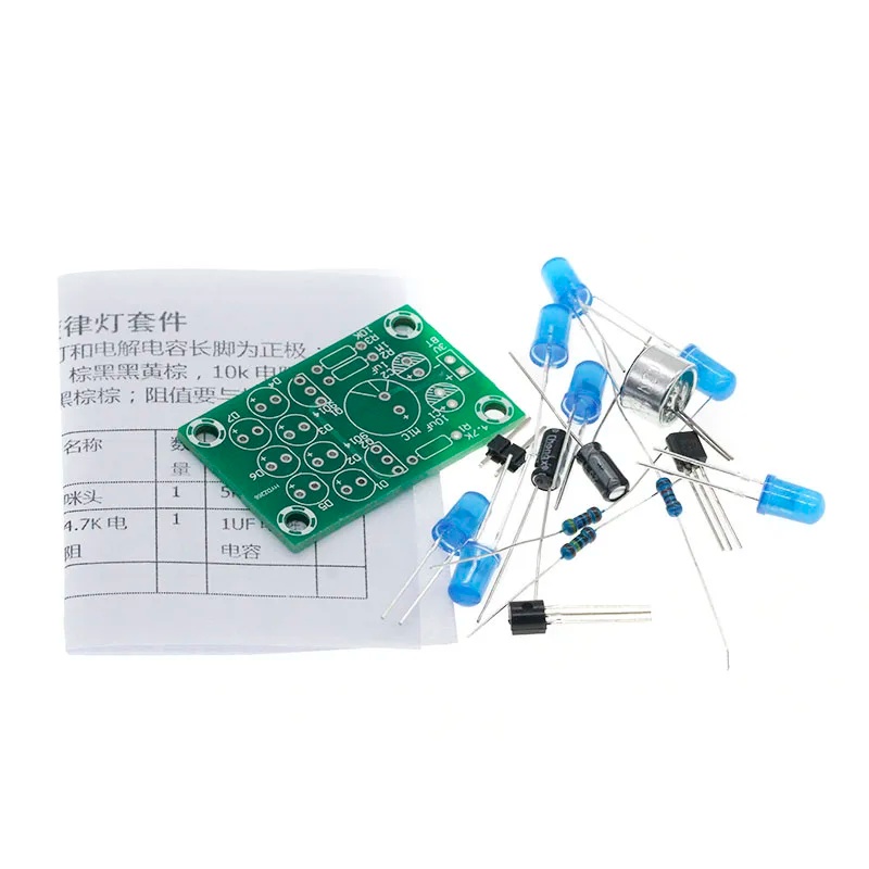 Diy With Electronics - Voice Control Melody Lamp Kit Electronic