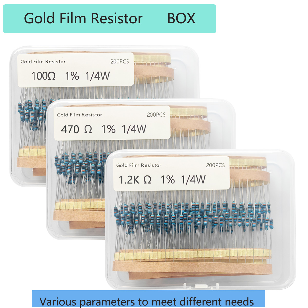 Resistor Kit 1 4W - 200PCS 1/4W 1% Precision Metal Film