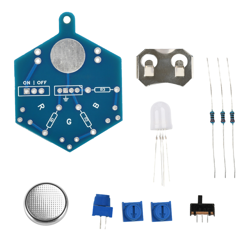 Diy Electronics Lab - RGB LED Light Circuit Board Welding