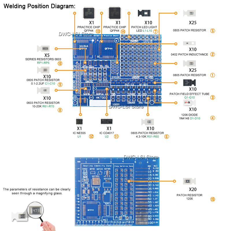 SMD Advanced Full Patch Weldin - Pcb Etching Kit recension och pris