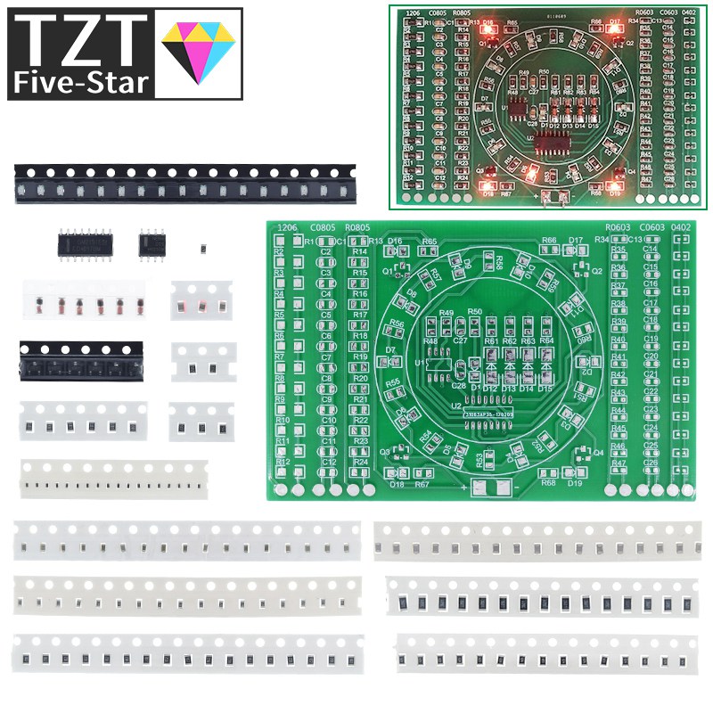 TZT 1/3PCS SMD NE555 CD4017 Ro - Diy Electronics Repair Kit recension och pris