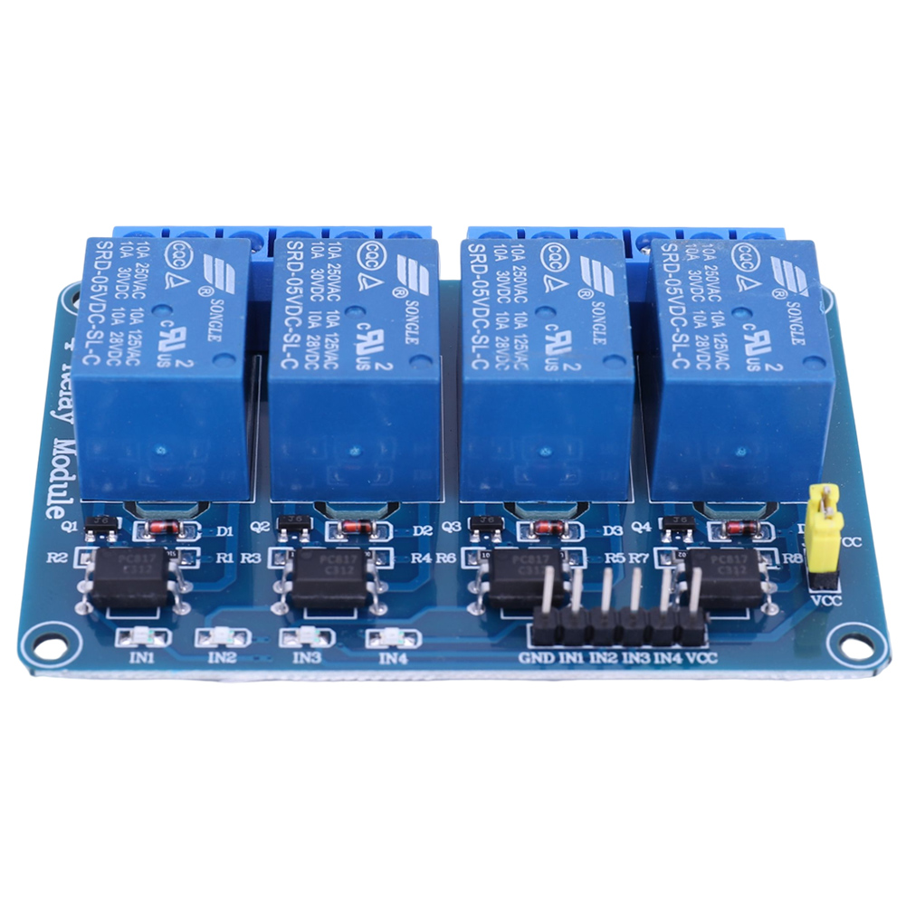 5V 12V 4 Channel Relay Board w - Relay Module 5V recension och pris