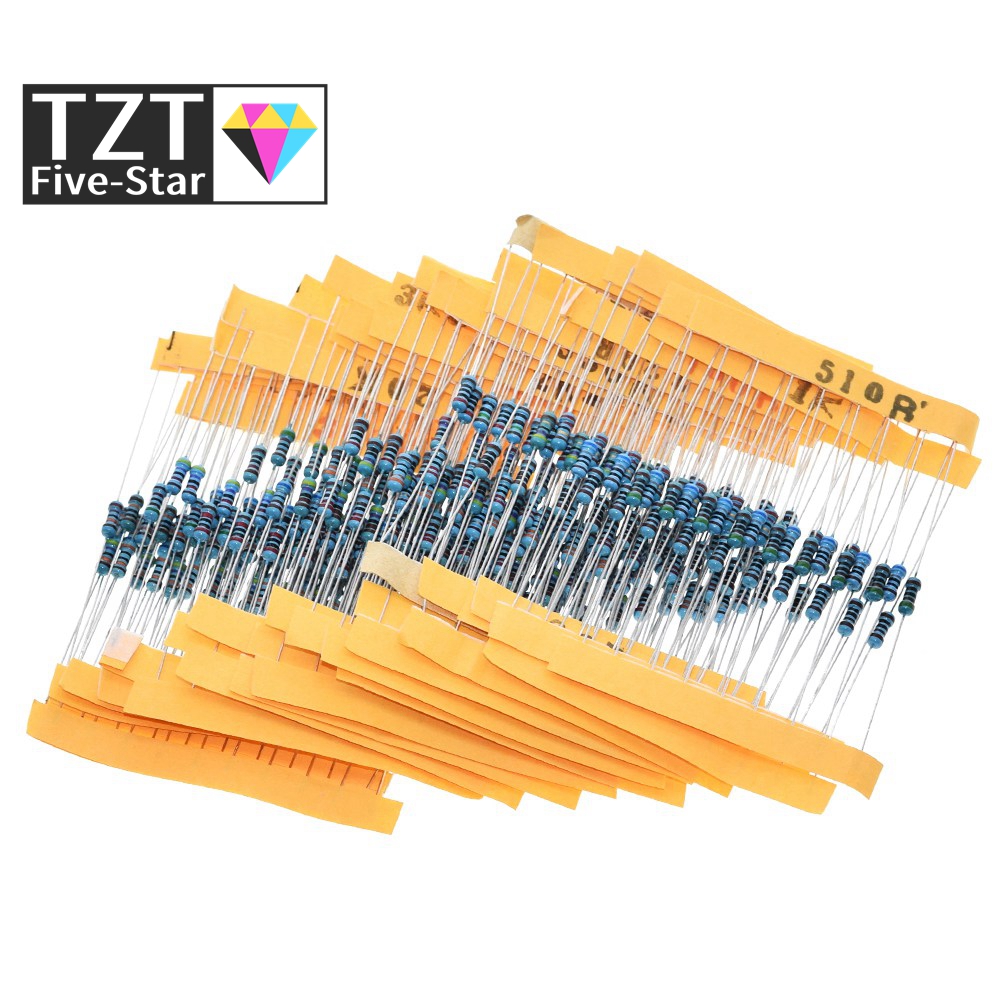 TZT 1Pack 300Pcs 10 -1M Ohm 1/ - Resistor Kit 1 4W recension och pris