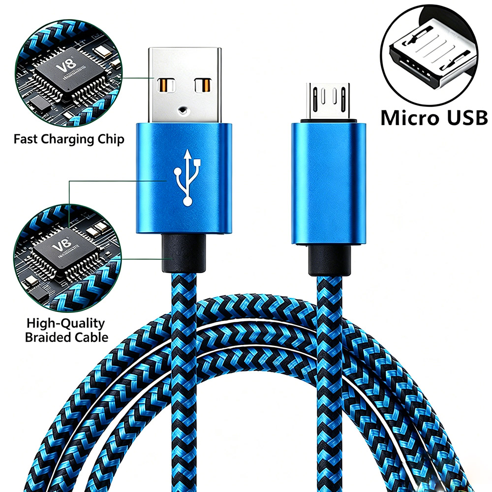 USB Micro 2.4A Fast Charging B - Diy Electronics Wire recension och pris