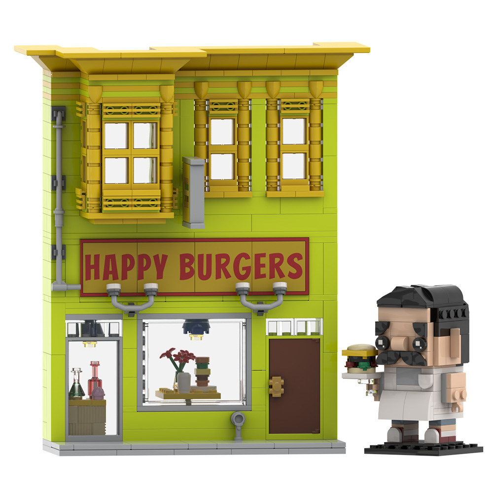 Gobricks MOC Bobs Burgers Buil - Diy Electronics Shop recension och pris