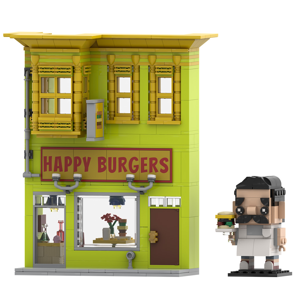 Gobricks MOC Bobs Burgers Buil - Diy Electronics Shop recension och pris