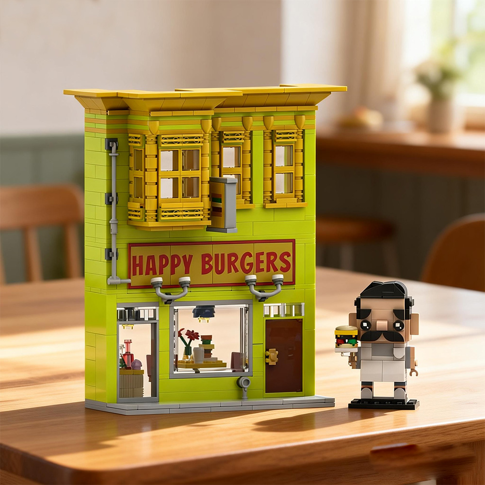 Gobricks MOC Bobs Burgers Buil - Diy Electronics Shop recension och pris