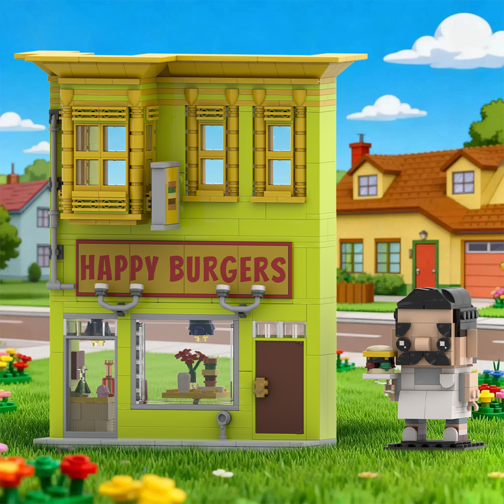 Gobricks MOC Bobs Burgers Buil - Diy Electronics Shop recension och pris