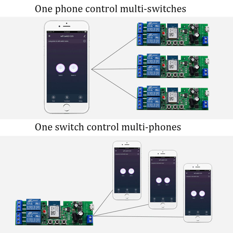 Tuya Smart Wifi Switch Module  - Relay Module 5V recension och pris