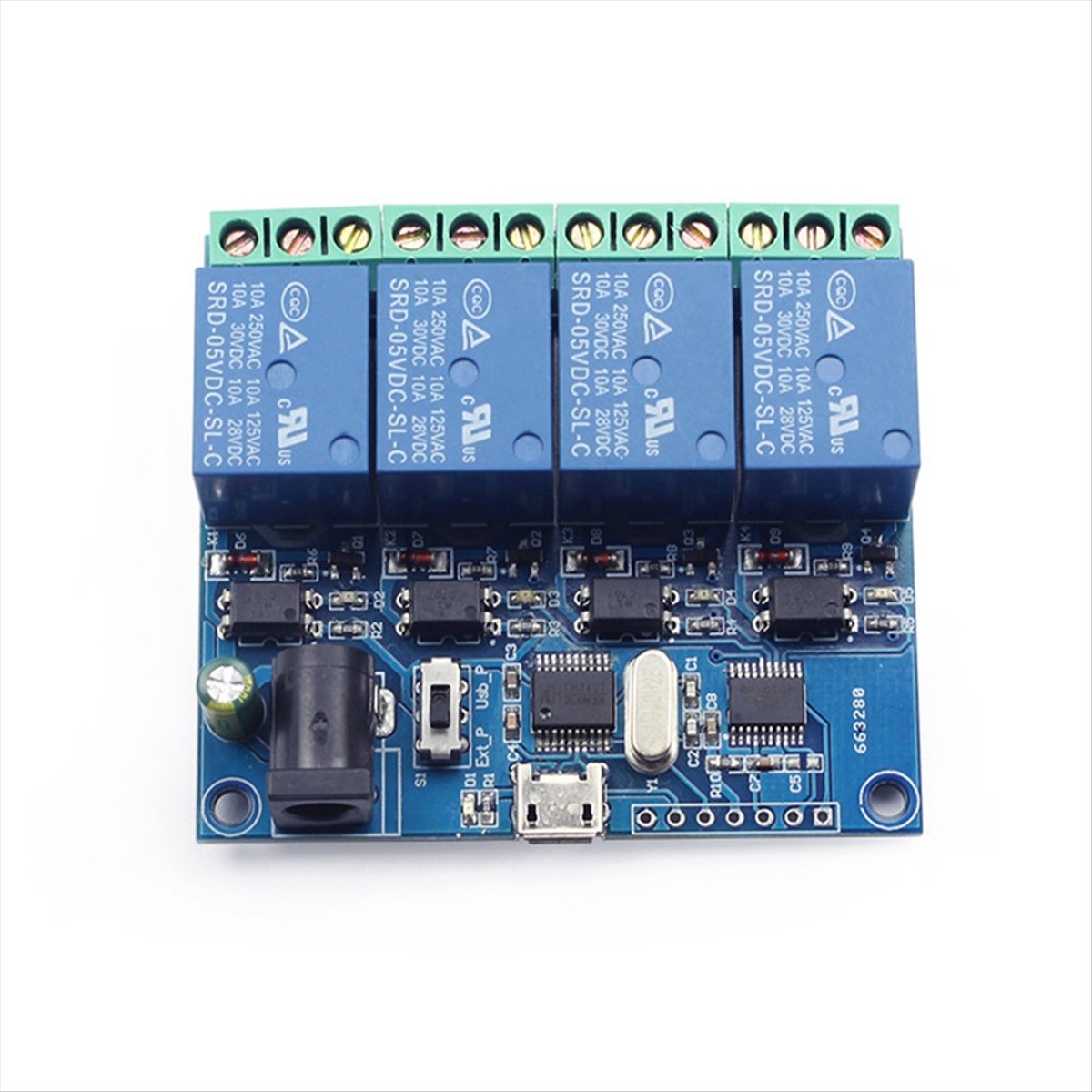 AT42 4 Channel USB Relay Modul - Relay Module 5V recension och pris