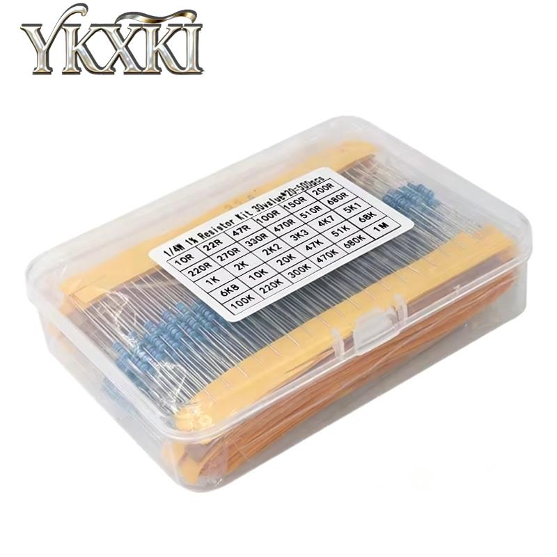 300pcs 600pcs 820pcs 1/4W 1% M - Resistor Kit 1 4W recension och pris
