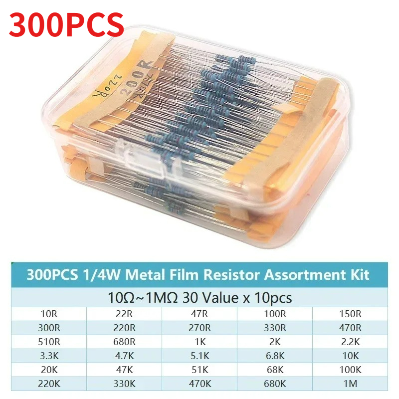 Metal Film Resistor Assortment - Resistor Kit 1 4W recension och pris