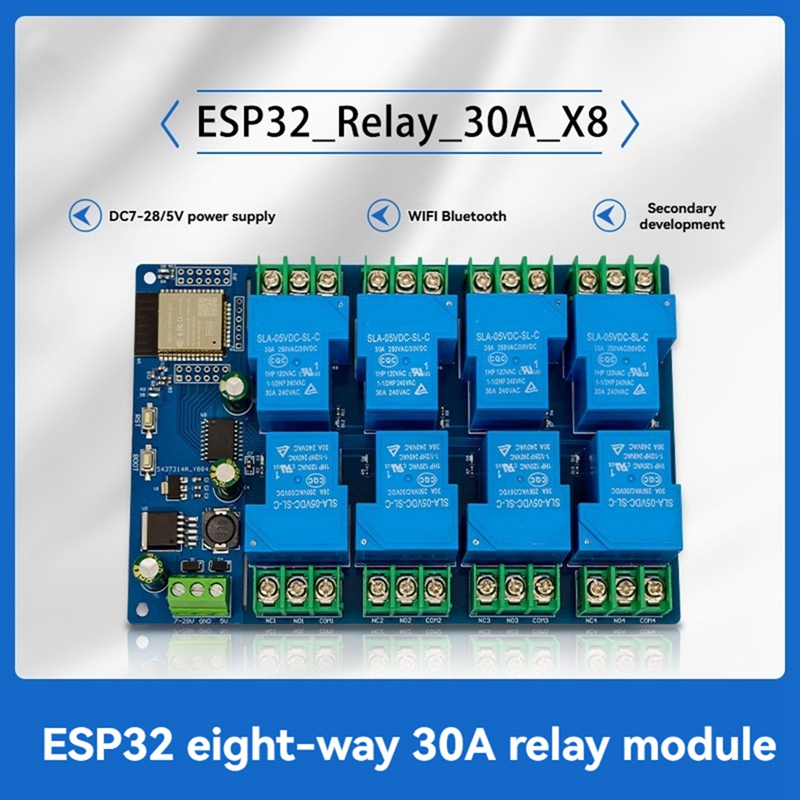 8 Channel Relay Module 30A DC7 - Relay Module 5V recension och pris