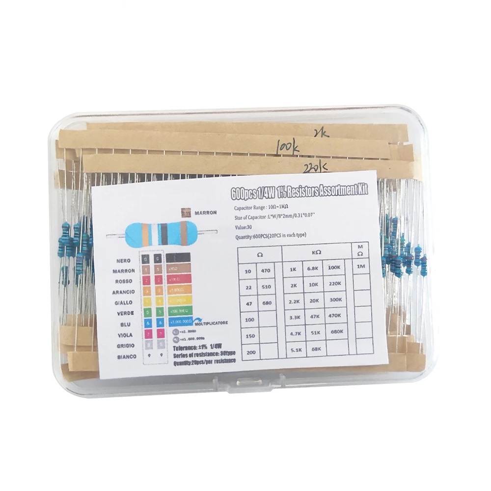 1/4W metal film resistor kit   - Resistor Kit 1 4W recension och pris