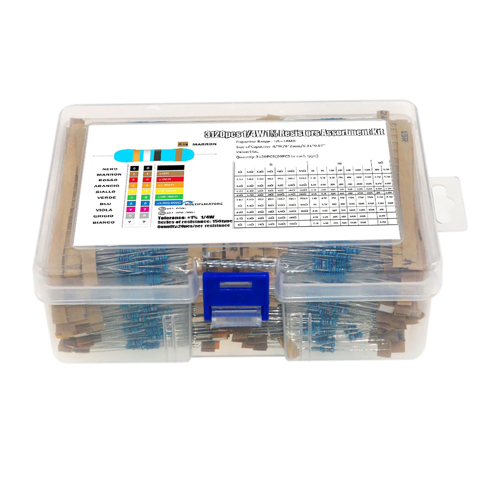 1/4W metal film resistor kit   - Resistor Kit 1 4W recension och pris