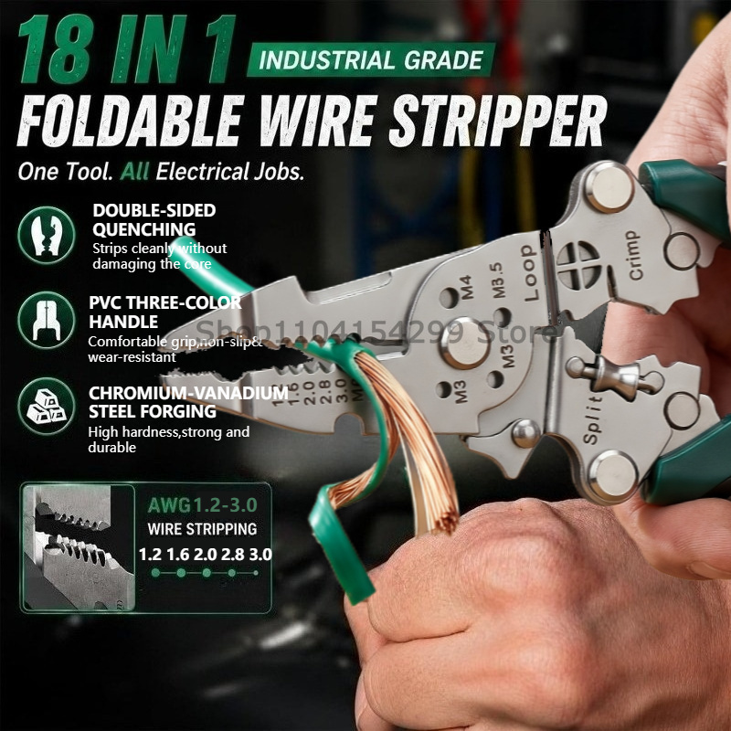 Multifunctional Copper Strippe - Wire Stripper Cutter recension och pris