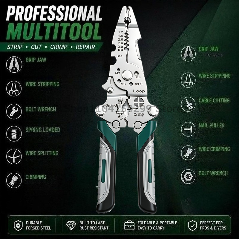 Multifunctional Copper Strippe - Wire Stripper Cutter recension och pris