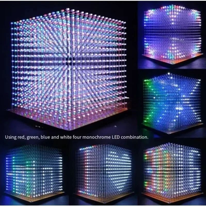 3 D16mini Light Cube Kit 16x16 - Diy With Electronics recension och pris