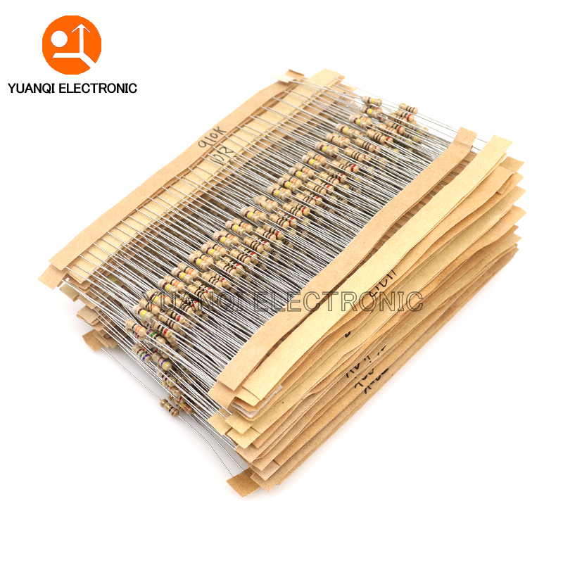 860pcs 1/4W Carbon Film Resist - Resistor Kit 1 4W recension och pris