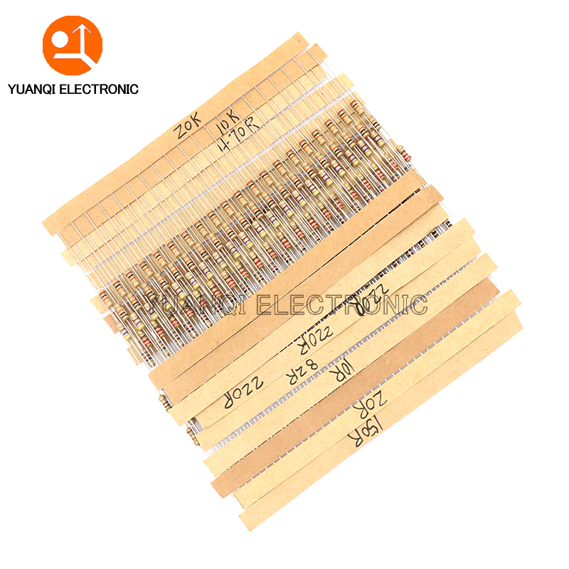 860pcs 1/4W Carbon Film Resist - Resistor Kit 1 4W recension och pris