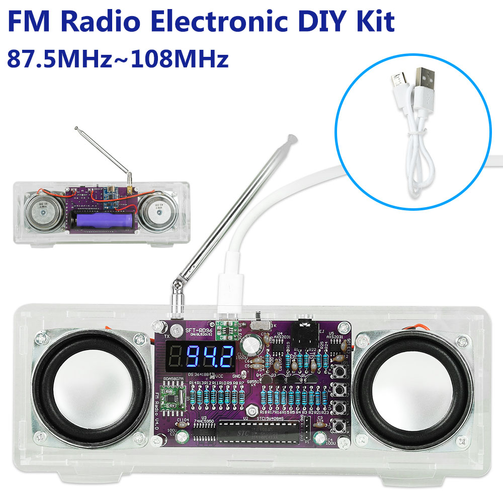 FM Radio Electronic 87.5MHz~10 - Diy Electronics Youtube Channel recension och pris