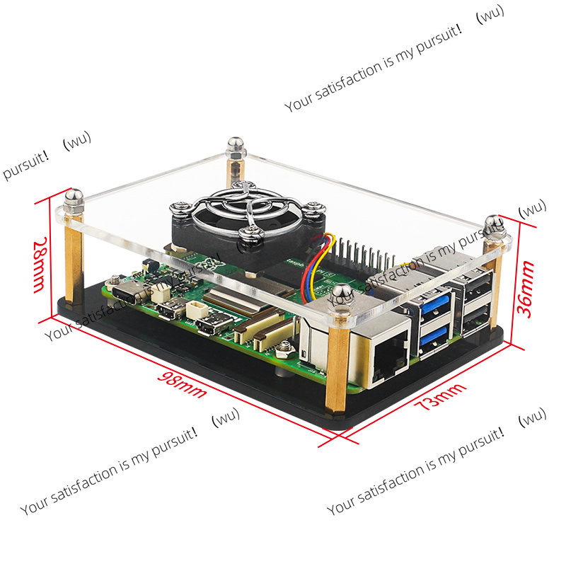 Raspberry Pi 5 Acrylic Case Tr - Diy Electronics Raspberry Pi recension och pris