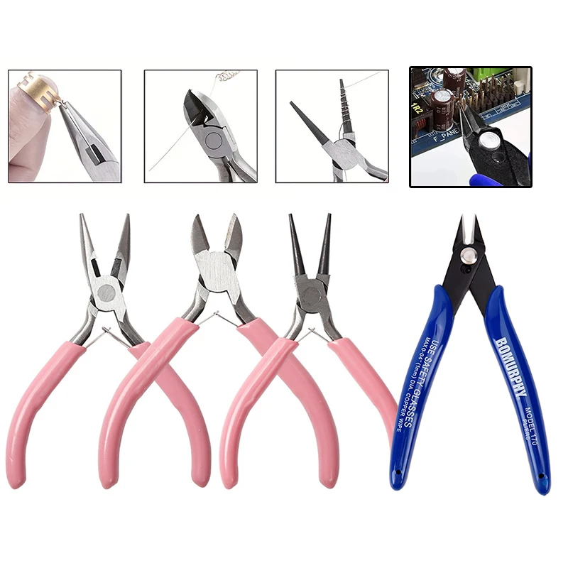 170 Electronic Diagonal Pliers - Diy Electronics Tool Kit recension och pris