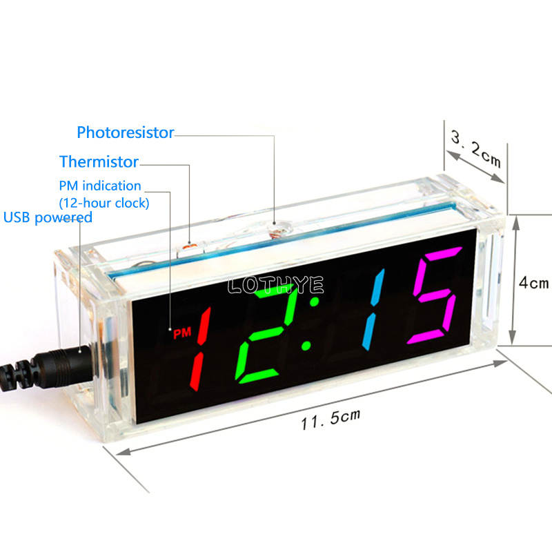 Digital Tube DIY Clock Kit Tem - Diy Electronics Youtube recension och pris