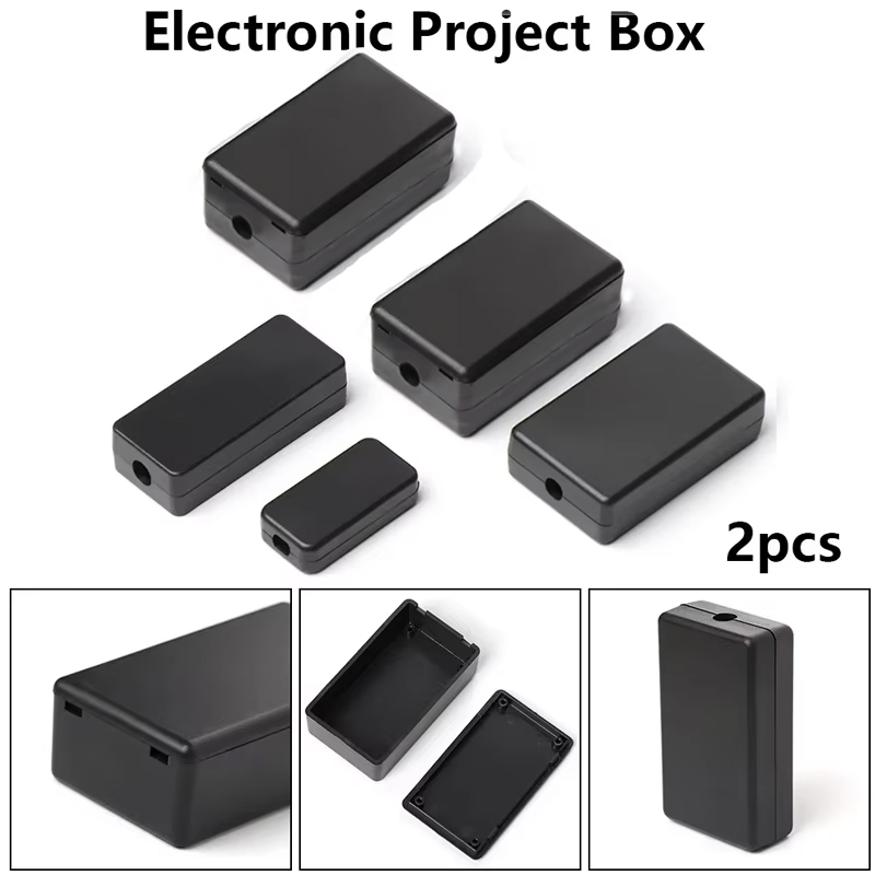 2PCS Plastic Waterproof Black  - Diy Electronics For Home recension och pris