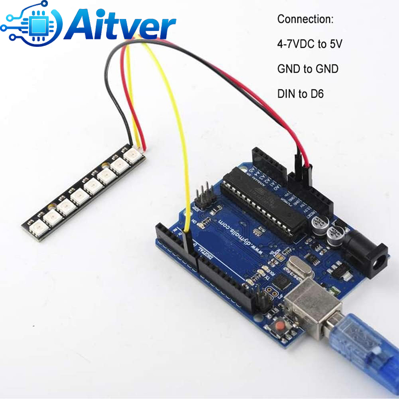 WS2812B 8Bit RGB LED Module 5V - Diy Electronics Address recension och pris