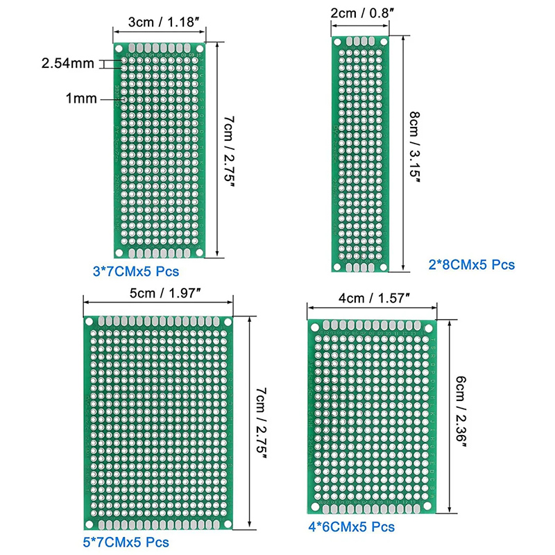 20Pcs Green Circuit Board With - Diy Electronics Circuits recension och pris