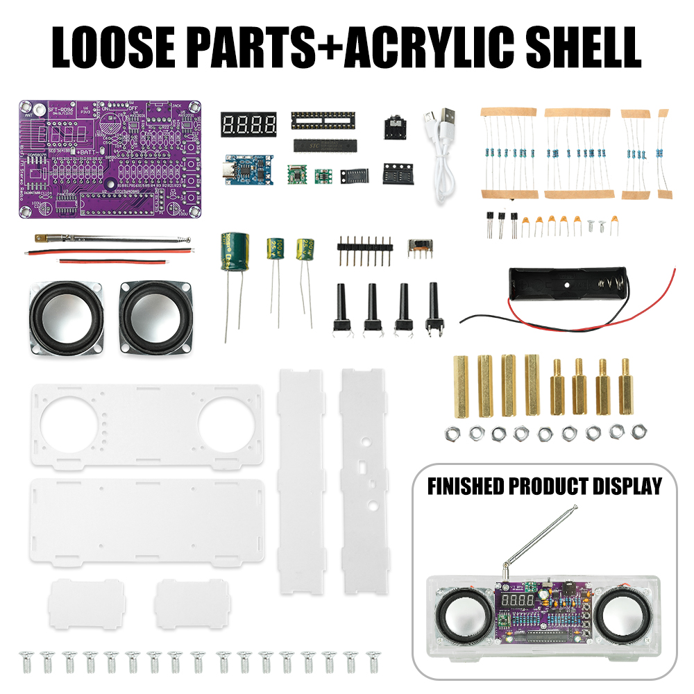 FM Radio Electronic DIY Kit 87 - Diy Electronics Youtube Channel recension och pris