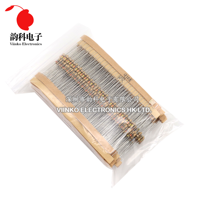860pcs 1/4W Carbon Film Resist - Resistor Kit 1 4W recension och pris