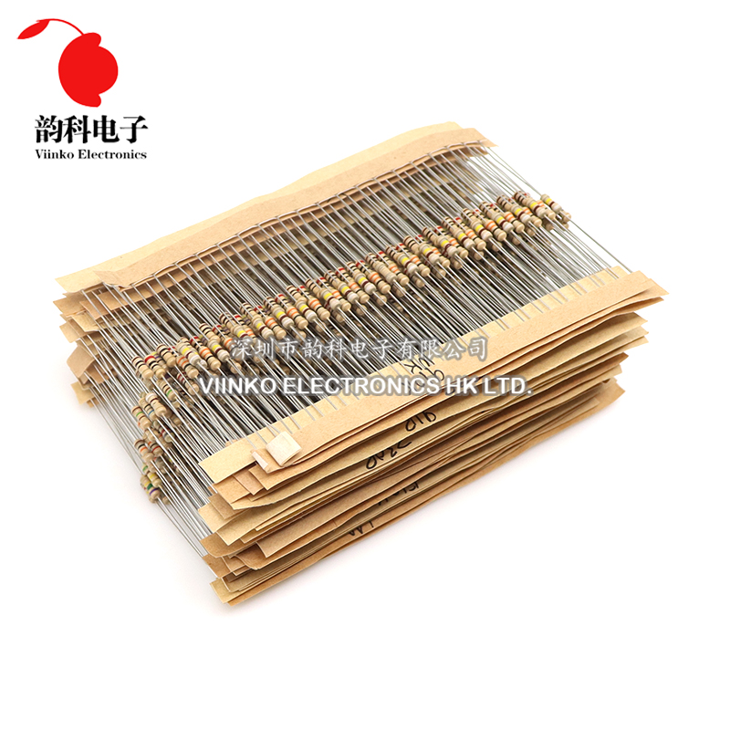 860pcs 1/4W Carbon Film Resist - Resistor Kit 1 4W recension och pris