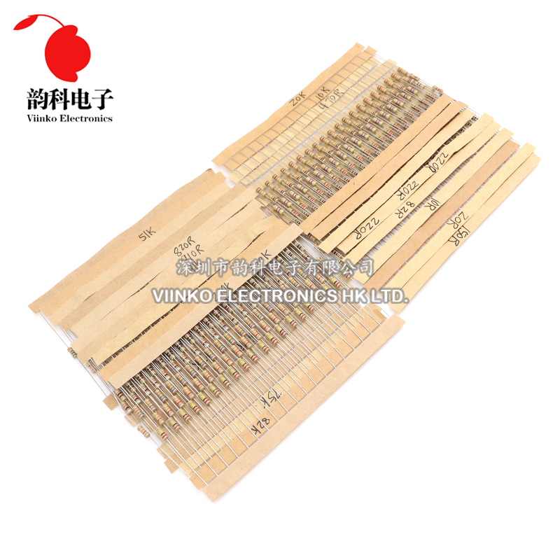 860pcs 1/4W Carbon Film Resist - Resistor Kit 1 4W recension och pris