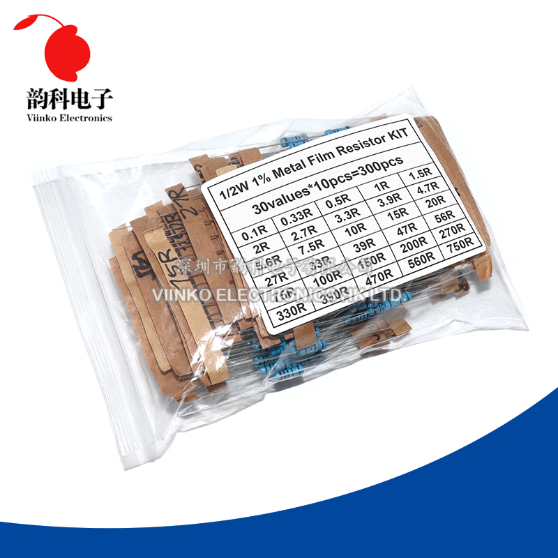 300PCS 150PCS 1/2W 1W 3W 2W Re - Resistor Kit 1 4W recension och pris