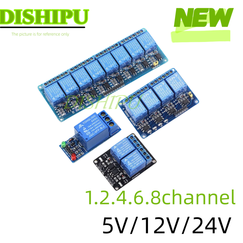 DC 5V 12V 24V 1 2 4 6 8 Channe - Relay Module 5V recension och pris