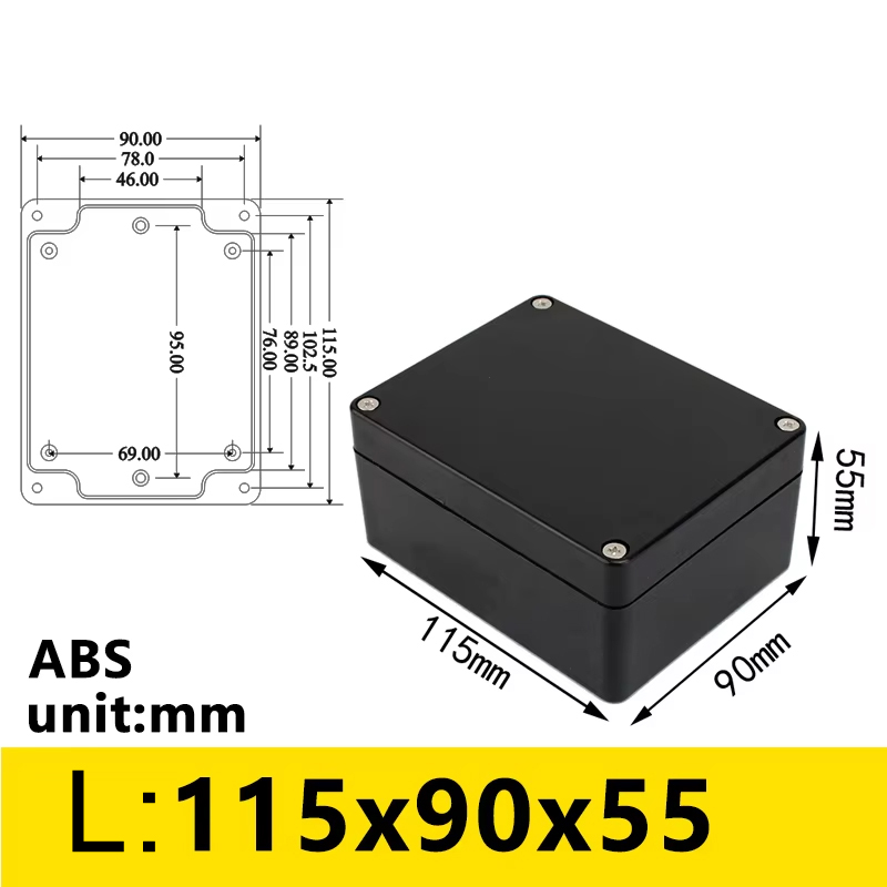 Black Outdoor Waterproof Enclo - Diy Electronics Box recension och pris