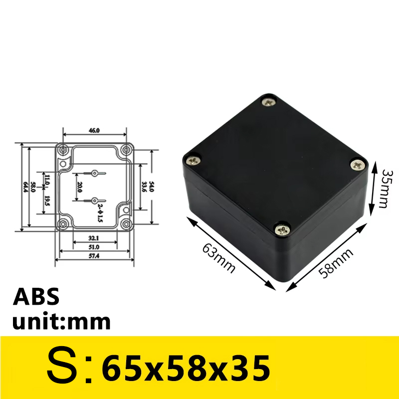 Black Outdoor Waterproof Enclo - Diy Electronics Box recension och pris