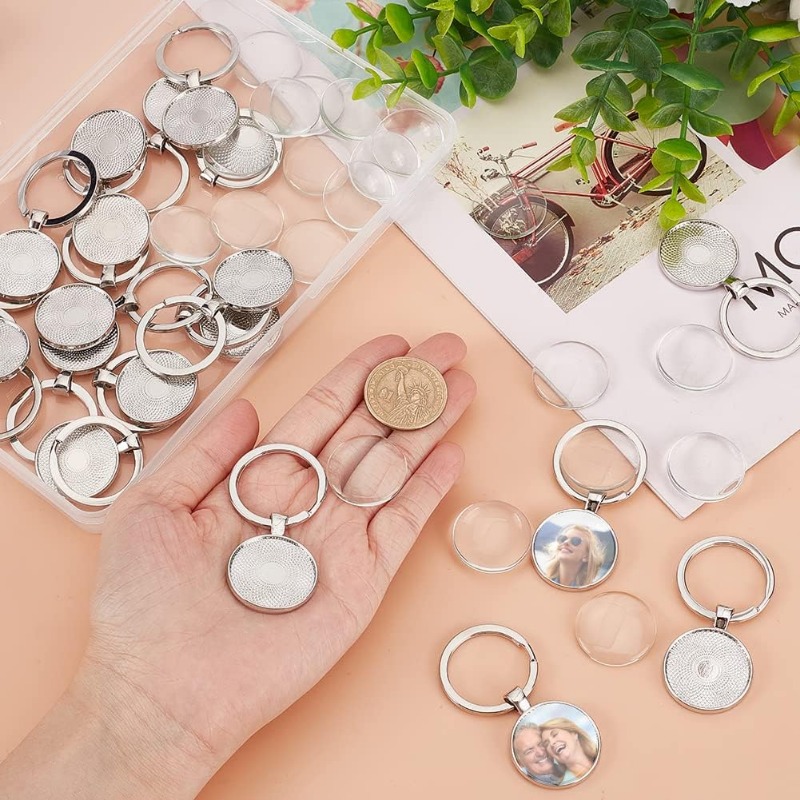 20Pcs Keychain Cabochon Settin - Diy Electronics Websites recension och pris