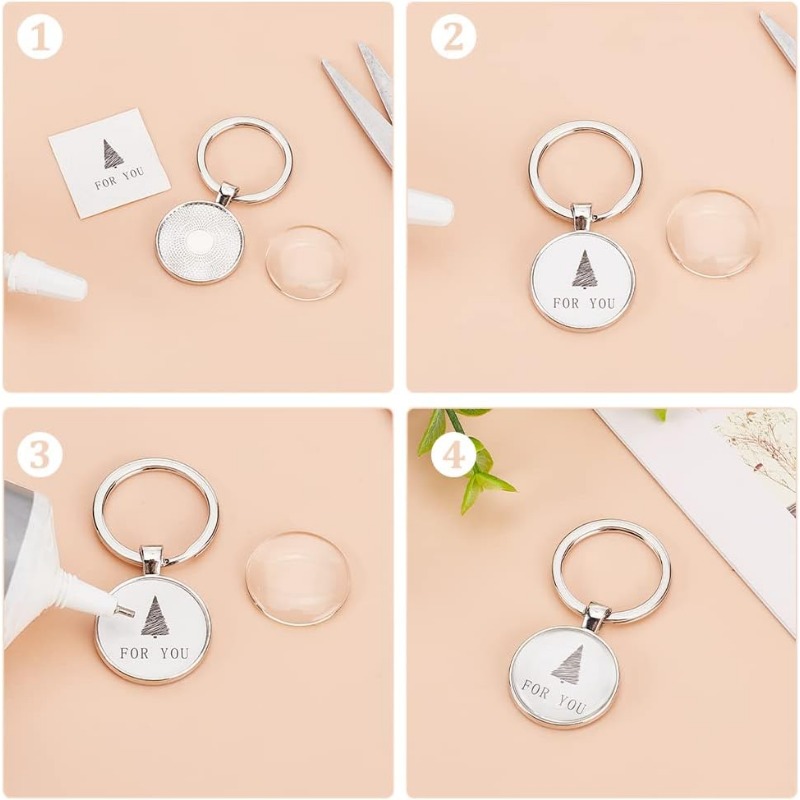 20Pcs Keychain Cabochon Settin - Diy Electronics Websites recension och pris