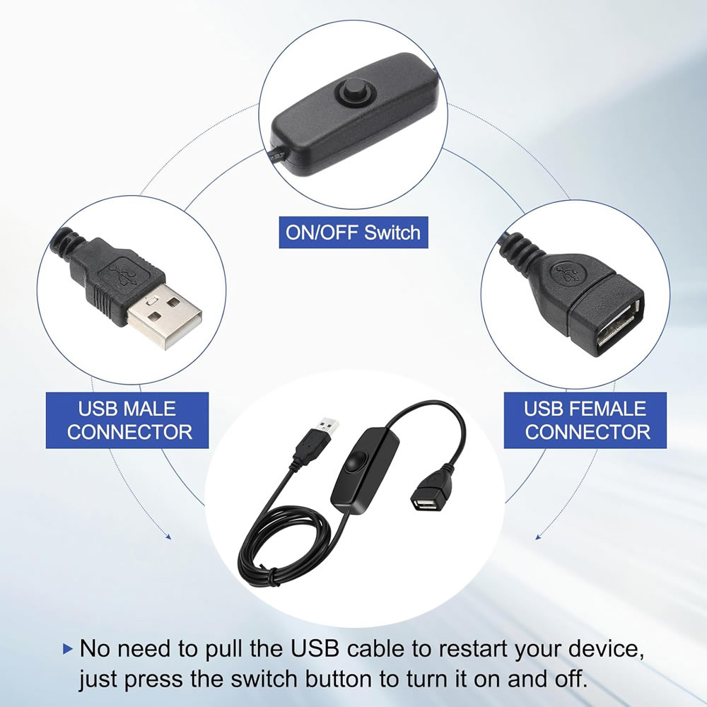 1M/2M USB Male to Female Exten - Diy Electronics Wire recension och pris