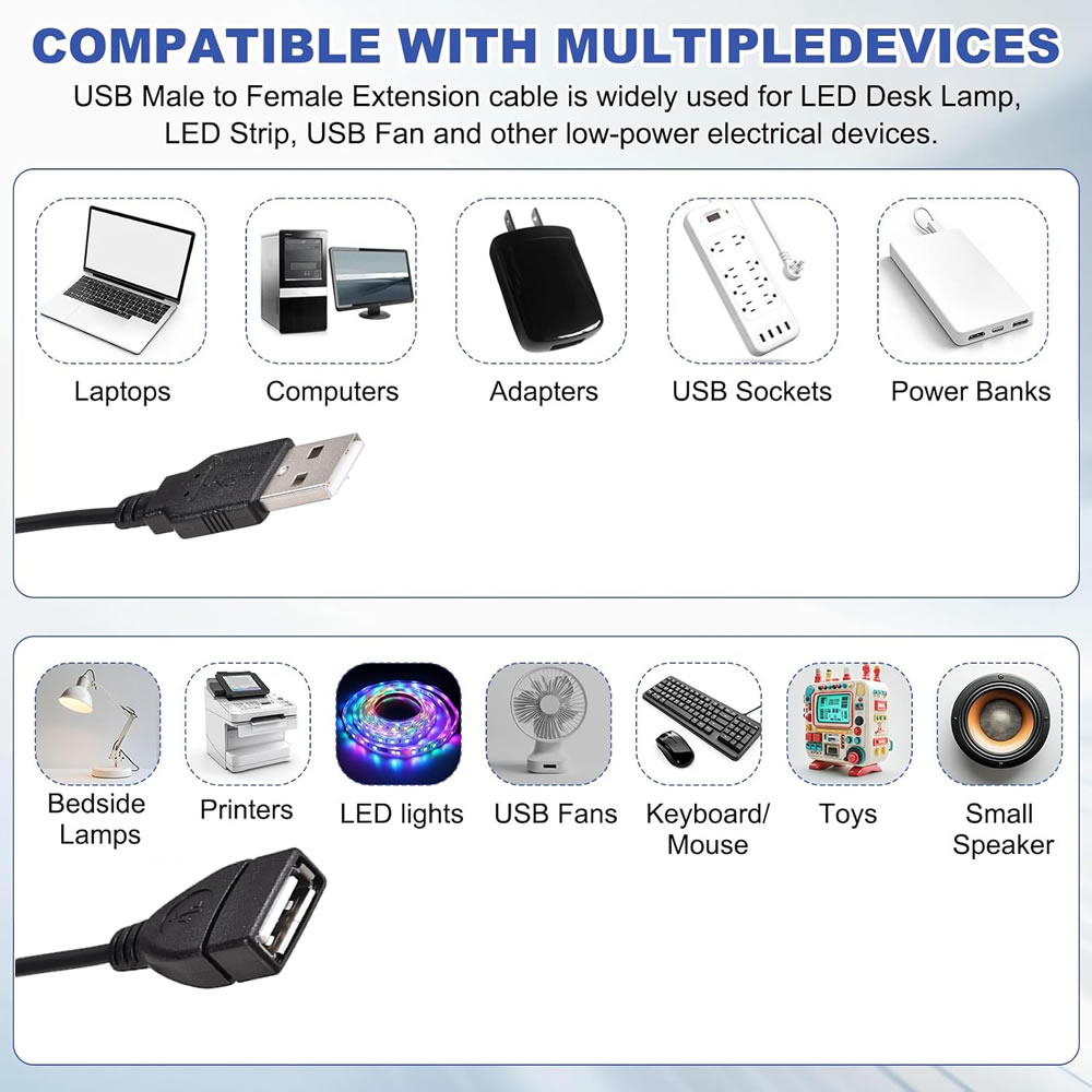 1M/2M USB Male to Female Exten - Diy Electronics Wire recension och pris