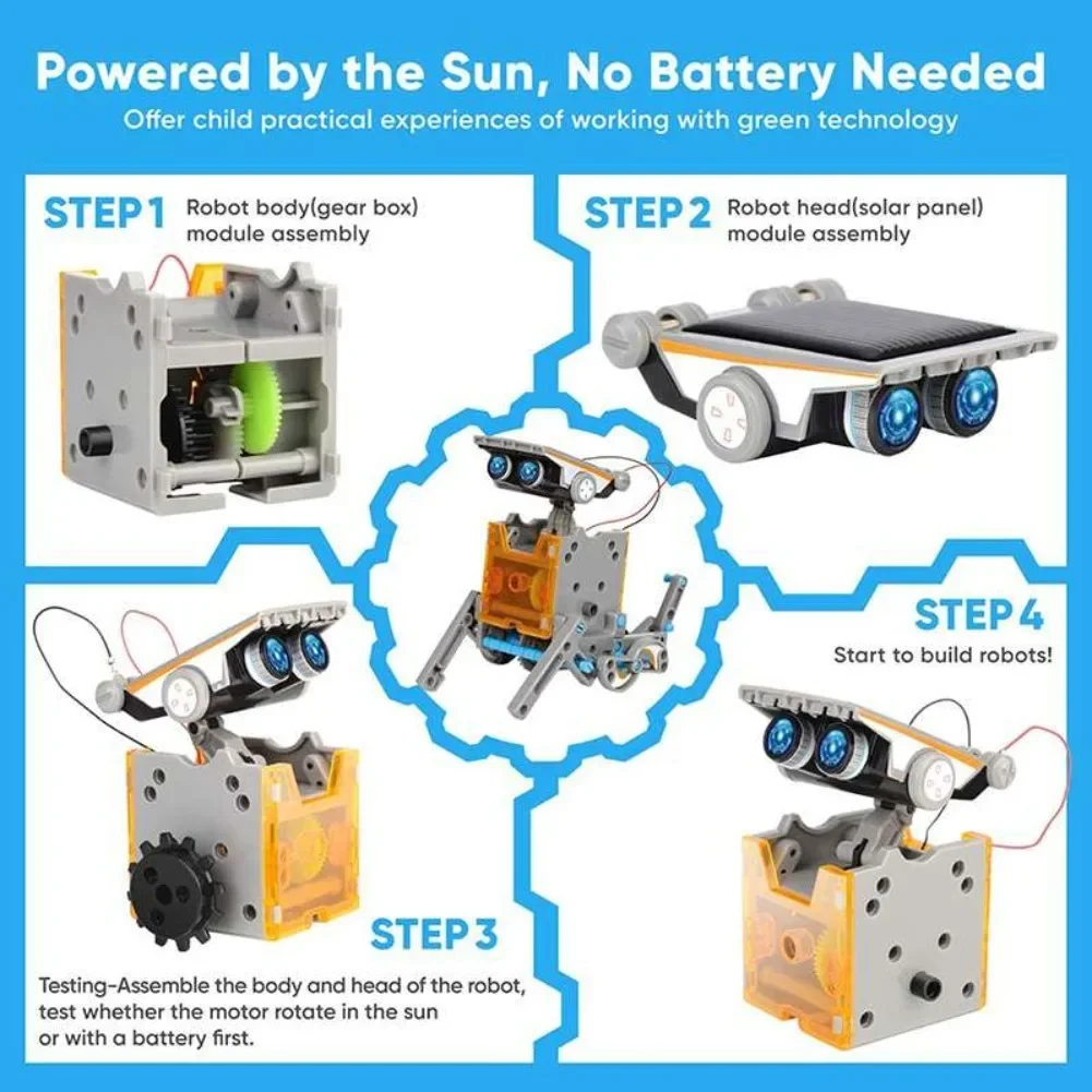 13 in 1 Solar Powered Robot Sc - Diy Electronics Tool Kit recension och pris