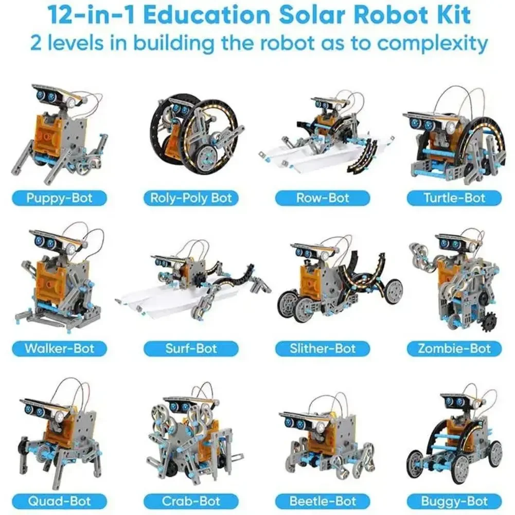 13 in 1 Solar Powered Robot Sc - Diy Electronics Tool Kit recension och pris
