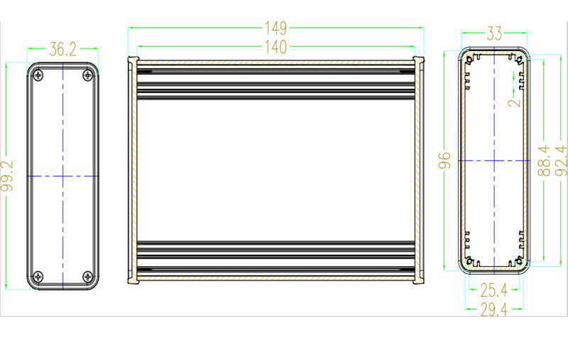 Aluminium Box Housing Case for - Diy Electronics Box recension och pris